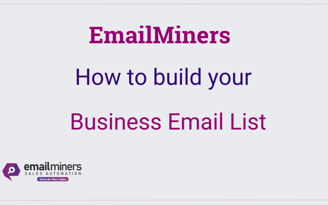 How to build your Business Email List